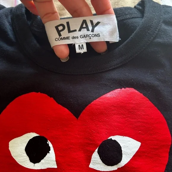 Commes de Garçon PLAY T-shirt sz M - Picture 4 of 11